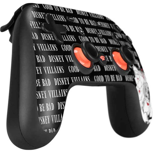 Disney Villains Characters Art Google Stadia Controller Skin